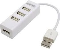 Unitek Hub 4x USB 2.0. mini, white, Y-2146 цена и информация | Adapteri un USB centrmezgli | 220.lv