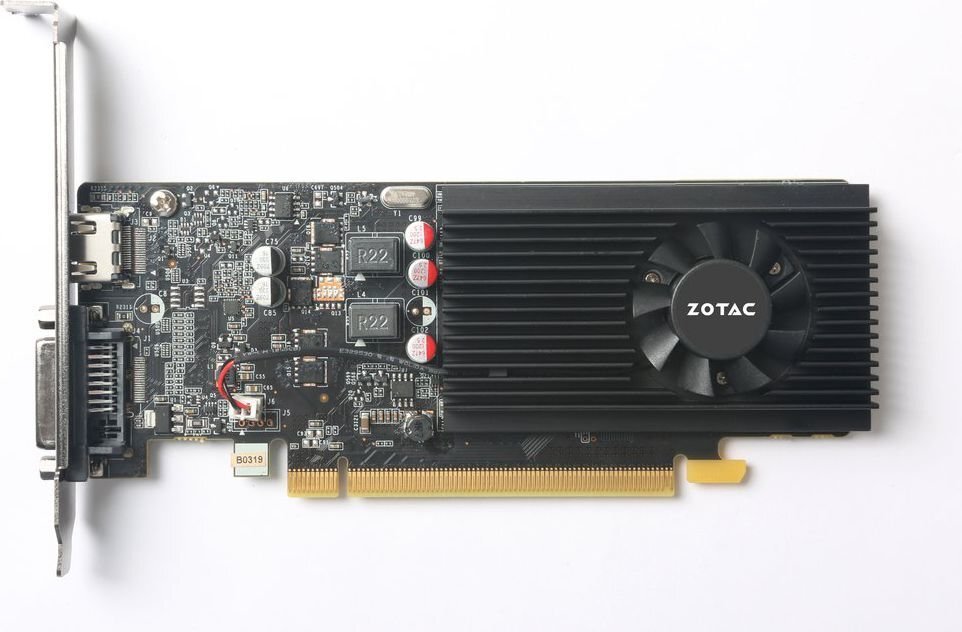 ZOTAC GeForce GT 1030 Low Profile, 2GB GDDR5, ATX/LP, DVI-D, HDMI 2.0b цена и информация | Videokartes (GPU) | 220.lv