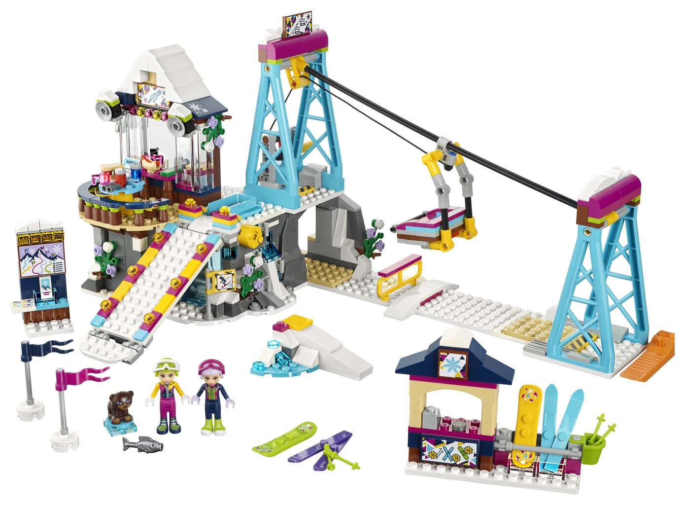 41324 LEGO® FRIENDS Slēpošanas kūrorta pacēlājs cena un informācija | Konstruktori | 220.lv