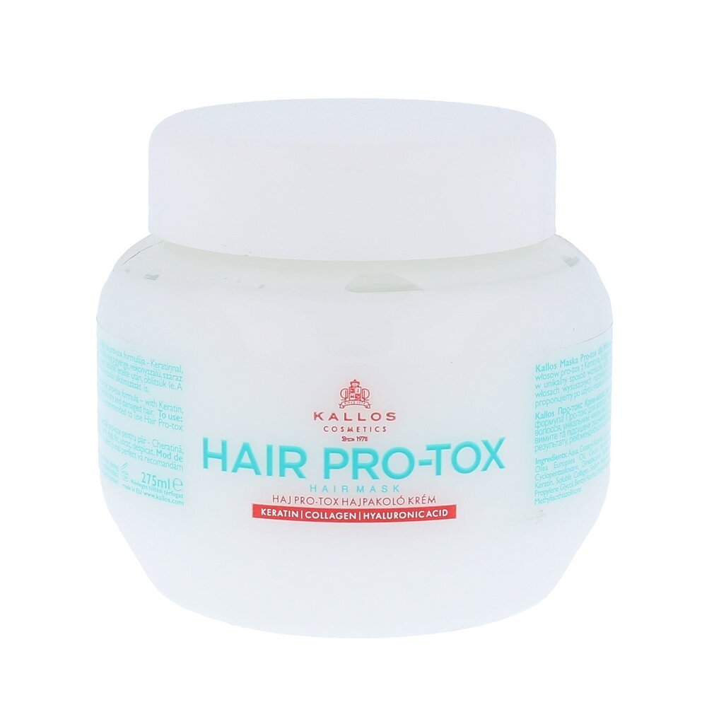 Maska bojātiem matiem Kallos Hair Pro Tox 275 ml cena un informācija | Matu uzlabošanai | 220.lv