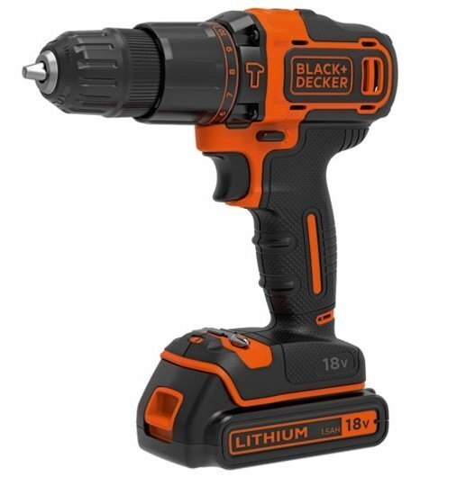 Skrūvgriezis Black & Decker BDCHD18KB cena un informācija | Skrūvgrieži, urbjmašīnas | 220.lv