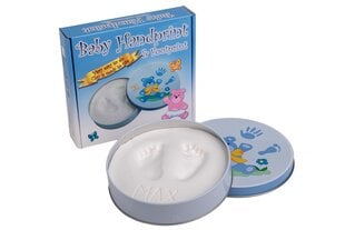Bērna pēdas un rokas nospiedumu komplekts Baby HandPrint, zils cena un informācija | Baby HandPrint Rotaļlietas, bērnu preces | 220.lv