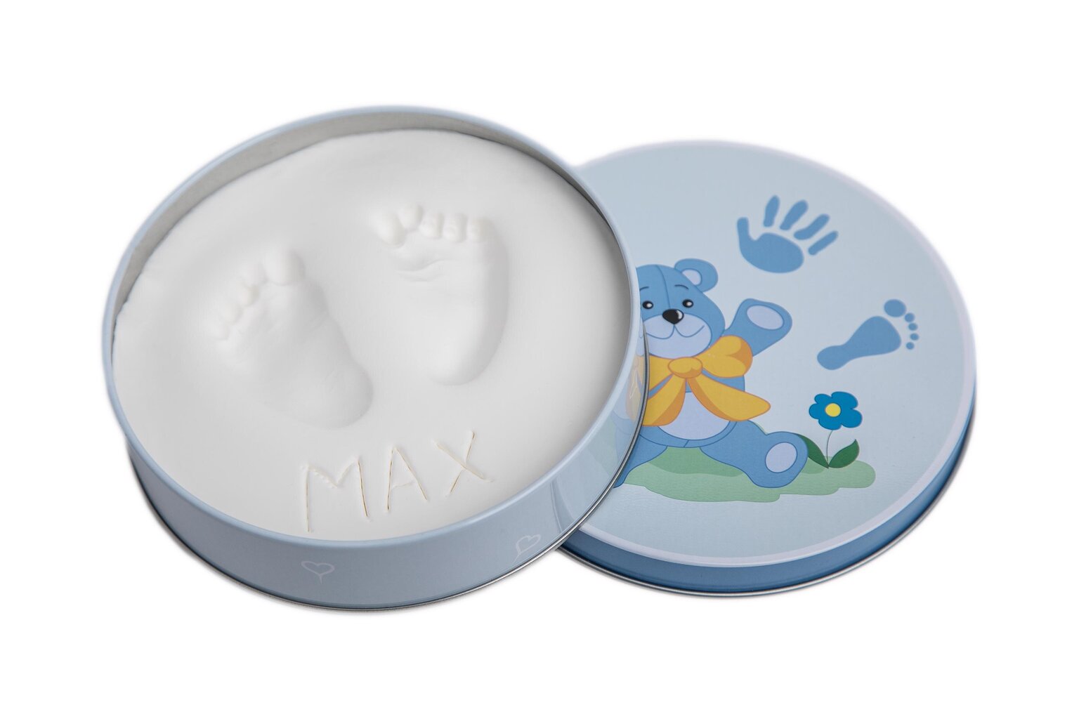 Bērna pēdas un rokas nospiedumu komplekts Baby HandPrint, zils цена и информация | Mazuļa nospiedumi | 220.lv
