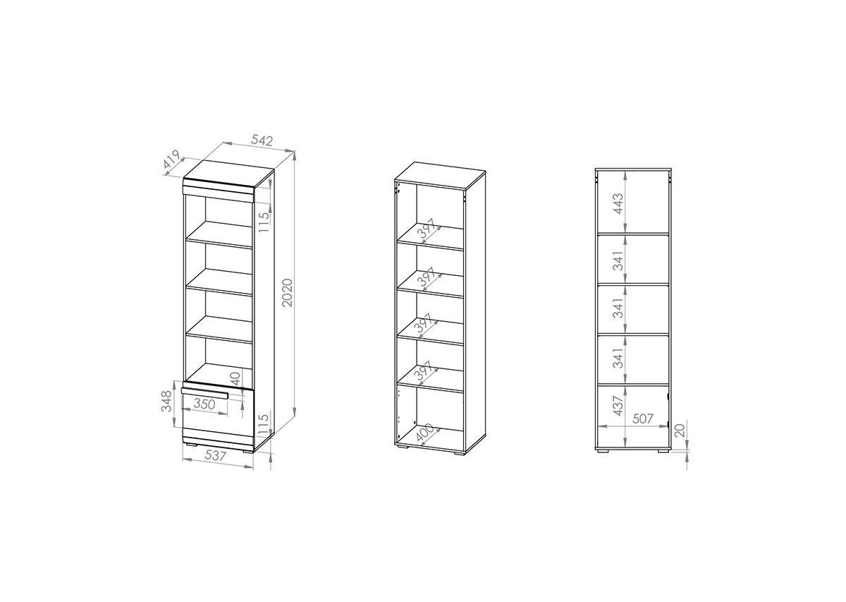 Plaukts Blanco 04 цена и информация | Plaukti | 220.lv