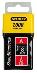 Skavas STANLEY 10mm 1000gab. A-tipa 1-TRA206T цена и информация | Механические инструменты | 220.lv