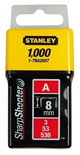 Skavas Stanley 1-TRA208T 12mm 1000gab. A-tipa cena un informācija | Rokas instrumenti | 220.lv