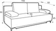 Dīvāns Kinga II Lux 3DL cena un informācija | Dīvāni | 220.lv