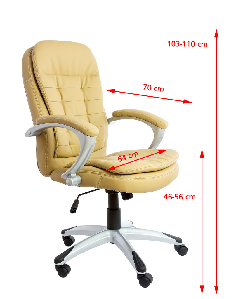 Biroja krēsls 5904 Bēšs цена и информация | Biroja krēsli | 220.lv