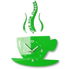 Sienas pulkstenis "Kafijas krūzē" цена и информация | Часы | 220.lv