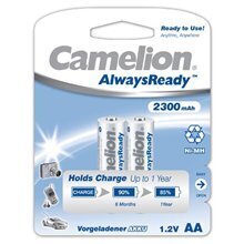 Camelion baterijas AlwaysReady Rechargeable Batteries Ni-MH, AA/HR6, 2300 mAh, 2 gab. цена и информация | Батарейки | 220.lv