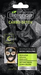 Attīroša maska ar aktīvēto ogli Bielenda Carbo Detox, 8 ml цена и информация | Маски для лица, патчи для глаз | 220.lv