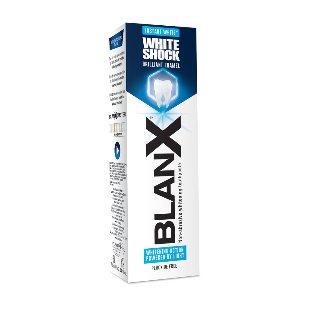 Balinoša zobu pasta Blanx White Shock 75 ml cena un informācija | Zobu pastas, birstes | 220.lv