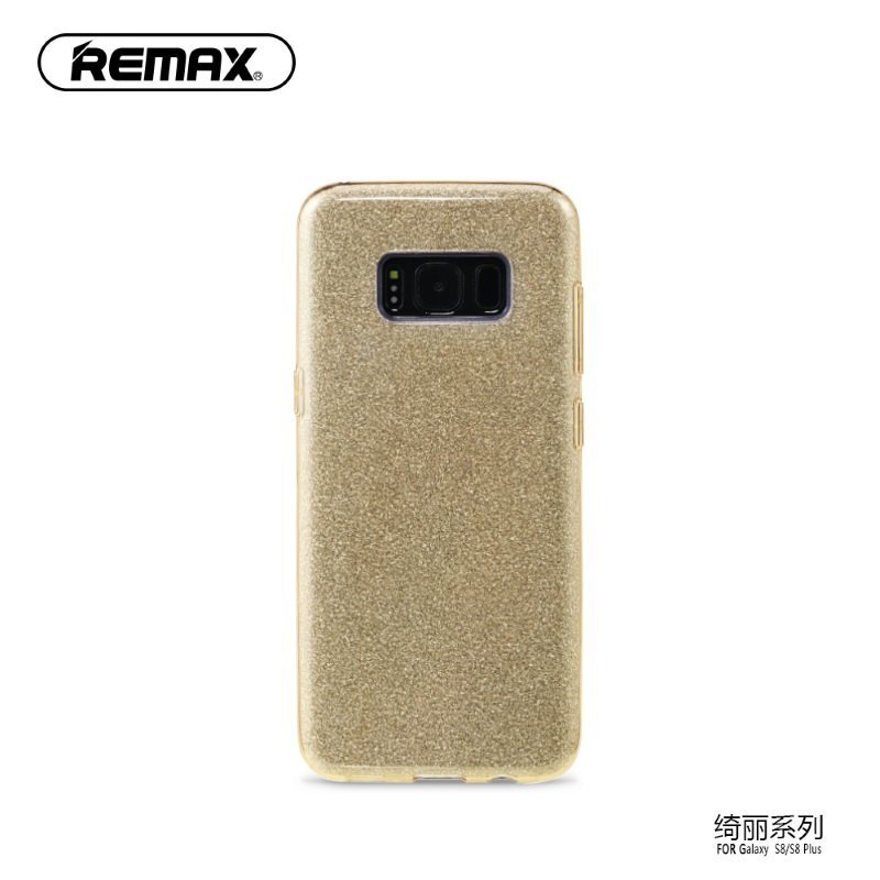 Remax Glitter super plāns aizmugures maks-apvalks priekš Samsung G955 Galaxy S8 Plus / S8+ Zeltains cena un informācija | Telefonu vāciņi, maciņi | 220.lv