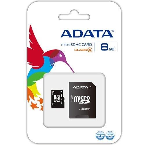 ADATA 8 GB, MicroSDHC, Flash memory clas цена и информация | Atmiņas kartes mobilajiem telefoniem | 220.lv