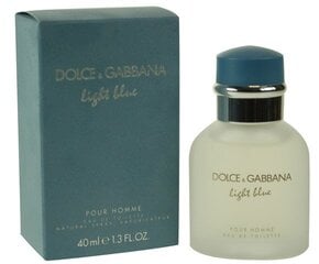 Vīriešu smaržas Light Blue Homme Dolce & Gabbana EDT: Tilpums - 40 ml cena un informācija | Vīriešu smaržas | 220.lv