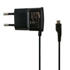 Samsung ETA0U10EBE Micro USB 700mAh Сетевое зарядное устройство i9100 i9300 Черный (OEM) цена и информация | Зарядные устройства для телефонов | 220.lv