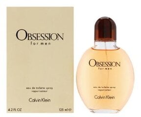 Calvin Klein Obsession For Men EDT vīriešiem 125 ml. cena un informācija | Calvin Klein Smaržas, kosmētika | 220.lv