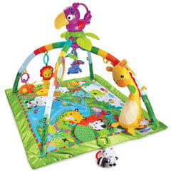 Fisher Price Rainforest Melodies & Lights Deluxe cena un informācija | Attīstošie paklājiņi | 220.lv