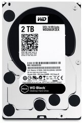 Western Digital WD2003FZEX Black HDD 2TB 3.5" 7200RPM SATA3 64MB цена и информация | Внутренние жёсткие диски (HDD, SSD, Hybrid) | 220.lv