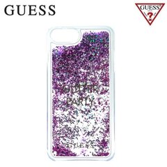 Guess case for iPhone 7 / 8 / SE 2020 GUHCP7GLUQPU purple hard case Liquid Glitter Party cena un informācija | Telefonu vāciņi, maciņi | 220.lv