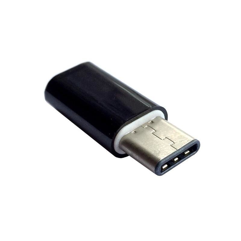 Forever Universāls Adapteris Micro USB uz Type-C USB Savienojums Melns cena un informācija | Adapteri un USB centrmezgli | 220.lv