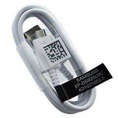 Samsung EP-DG925UWE G920 G925 S6 Universāls Micro USB Datu un Uzlādes Kabelis Balts (OEM) cena un informācija | Savienotājkabeļi | 220.lv