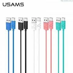 Usams US-SJ039 U-Gee Pro PVC Универсальный Micro USB на USB 1m Кабель Данных и Быстрого 2A Заряда Красный цена и информация | Кабели для телефонов | 220.lv