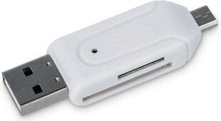 MicroSD un SD karšu lasītājs Forever ar microUSB/USB cena un informācija | Adapteri un USB centrmezgli | 220.lv