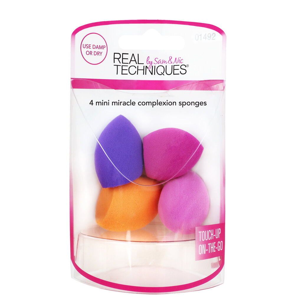 Real Techniques Sponges Miracle Complexion dāvanu komplekts 4 цена и информация | Kosmētikas otas, sūkļi | 220.lv