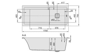 Ванна Sanplast Space Line WPsp/SPACE цена и информация | Ванны | 220.lv