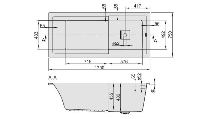 Vanna Sanplast Space Line WPsp/SPACE цена и информация | Vannas | 220.lv