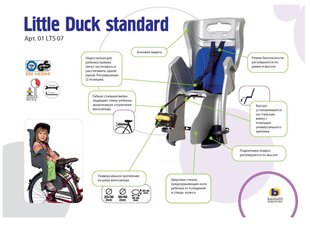 Bērnu velosēdeklis Bellelli Little Duck Standart cena un informācija | Bērnu velosipēdu sēdeklīši | 220.lv