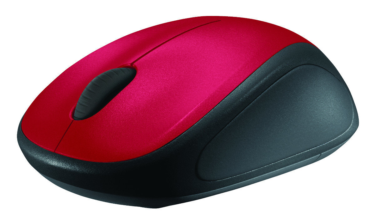 Logitech M235, sarkans cena un informācija | Peles | 220.lv