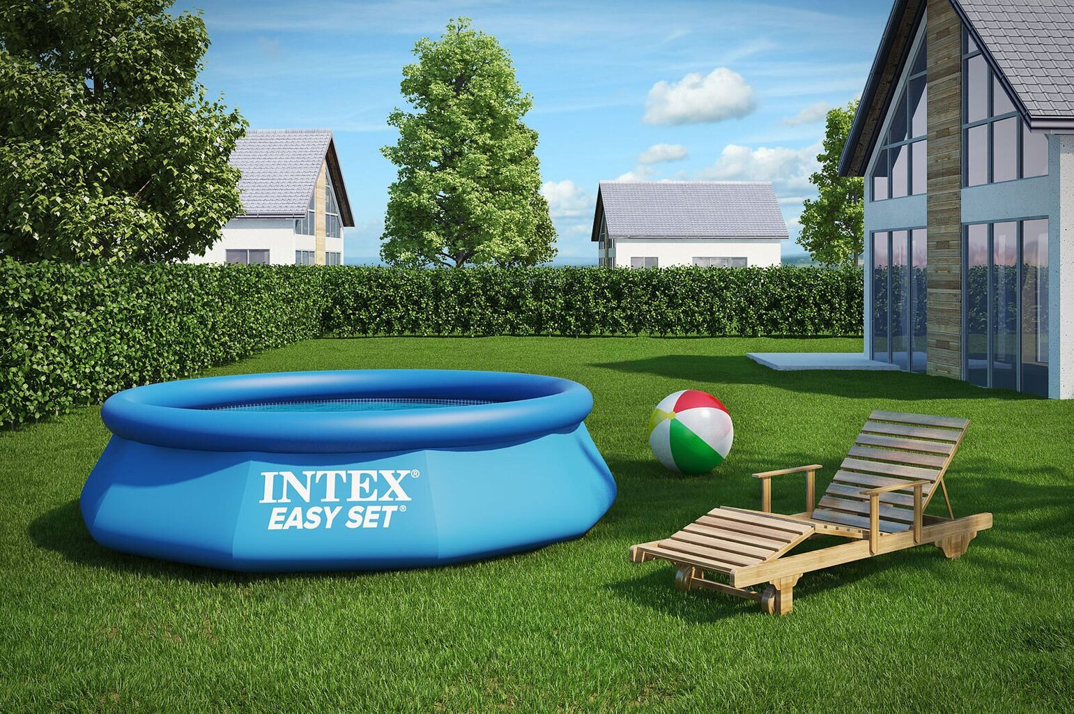 Baseins Intex Easy Set 244x76 cm, bez filtra cena un informācija | Baseini | 220.lv