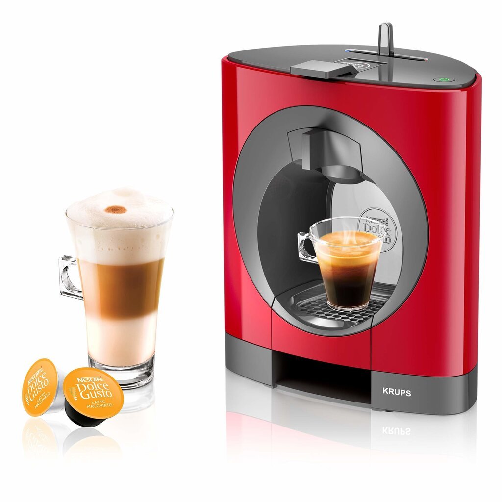 Капсульная kофемашина Кофейный аппарат Krups Nescafe Dolce Gusto Oblo KP1105,  С автоматическим взбиванием молока цена | 220.lv