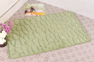 Vannas istabas paklājs Memory foam "Benedomo" Green, 60x100 cm цена и информация | Аксессуары для ванной комнаты | 220.lv