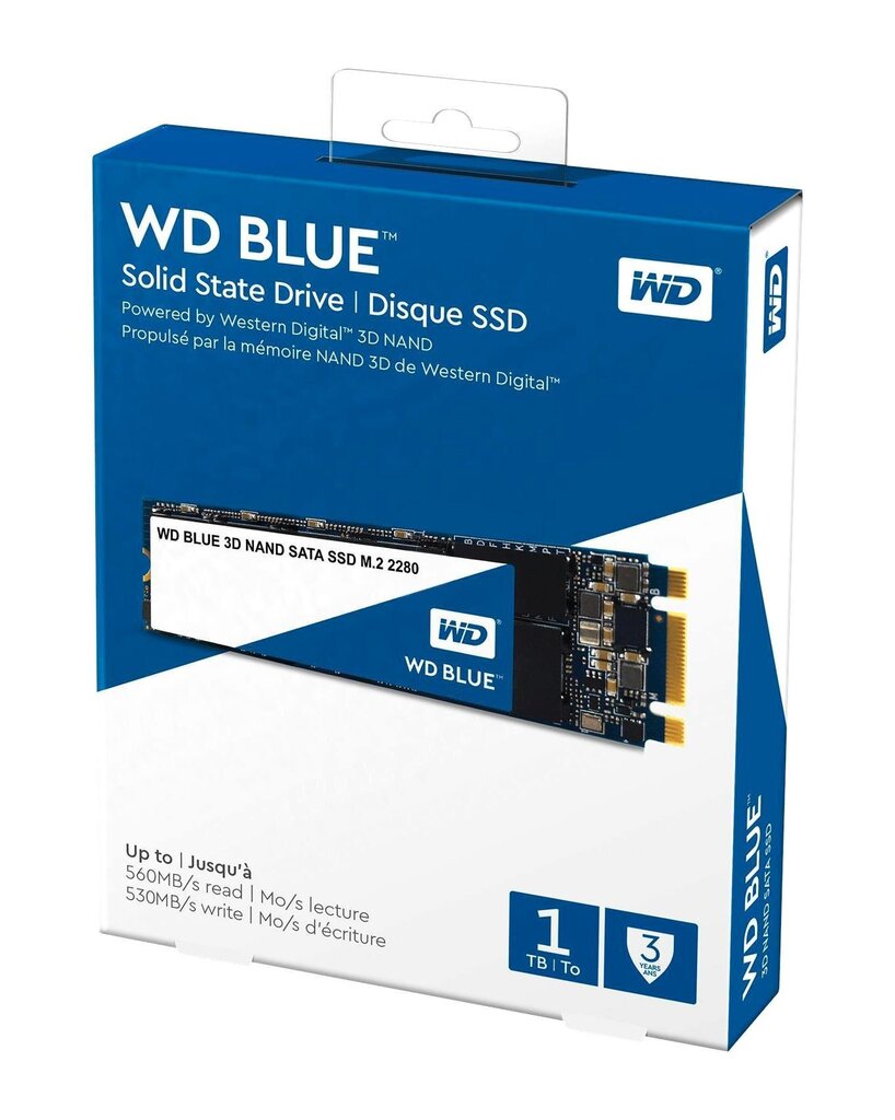 Western Digital WD Blue 1TB SATA3 (WDS100T2B0B) cena un informācija | Iekšējie cietie diski (HDD, SSD, Hybrid) | 220.lv