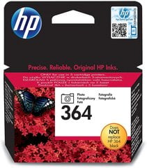 HP 364 ink photo black Черный чернильный картридж для фото цена и информация | Картриджи для струйных принтеров | 220.lv
