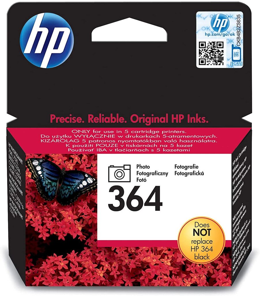 HP 364 ink photo black Melns tintes kārtridžs priekš Foto cena un informācija | Tintes kārtridži | 220.lv