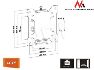 Кронштейн Maclean - MC-596 цена и информация | Maclean Бытовая техника и электроника | 220.lv