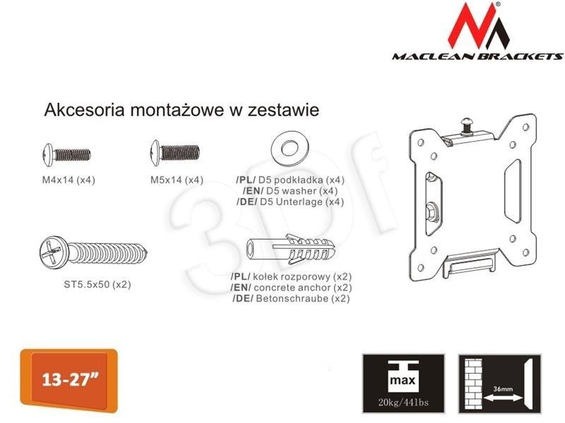 Kronšteins Maclean - MC-596 цена и информация | TV kronšteini | 220.lv