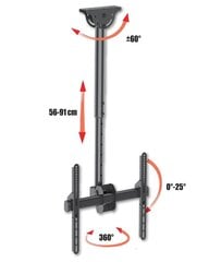 Techly 309333 32-55” цена и информация | Кронштейны и крепления для телевизоров | 220.lv