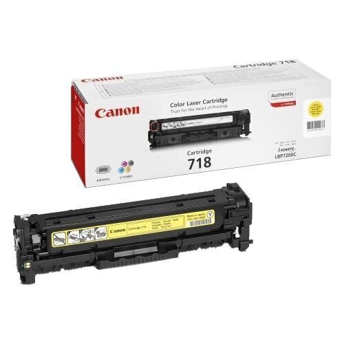 Canon 718 Yellow Toner Cartridge for LBP7200 (2900p./5%) цена и информация | Kārtridži lāzerprinteriem | 220.lv