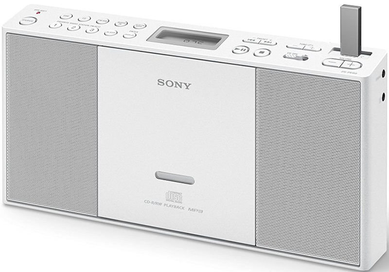 Sony ZS-PE60W CD Boombox (White) balts   cena un informācija | Magnetolas | 220.lv