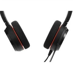 Jabra Evolve 20 Stereo UC Black cena un informācija | Austiņas | 220.lv