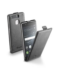 Huawei Ascend P9 case Flap Essential by Cellular Black cena un informācija | Telefonu vāciņi, maciņi | 220.lv