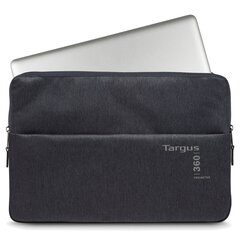 Targus 360 Perimeter Sleeve TSS95004EU Poly/PU soma priekš portatīvā datora līdz 15.6'', Melna cena un informācija | Somas portatīvajiem datoriem | 220.lv