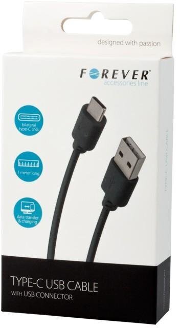 Forever "Type-C" USB savienojuma kabelis цена и информация | Savienotājkabeļi | 220.lv