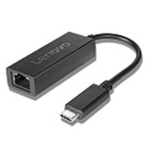 Lenovo Black, USB C uz Ethernet adapteris cena un informācija | Adapteri un USB centrmezgli | 220.lv