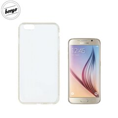 Beeyo Diamond frame super plāns silikona caurspīdīgs aizmugures maks-apvalks priekš Samsung G920F Galaxy S6 Zeltains cena un informācija | Beeyo Mobilie telefoni un aksesuāri | 220.lv